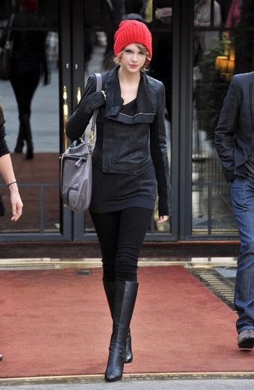 Taylor Swift Rick Owens Black Jacket 02