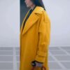 The Substance 2024 Elisabeth Sparkle Yellow Coat 03