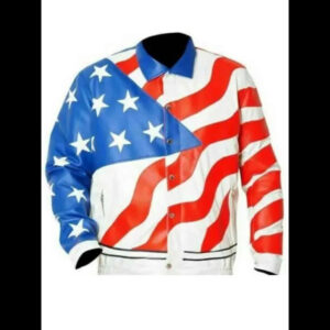 Vanilla Ice American Flag Biker Jacket 01