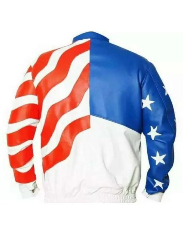 Vanilla Ice American Flag Biker Jacket 04