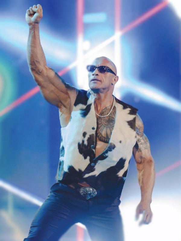 WWE Raw Dwayne Johnson Cow Vest 02