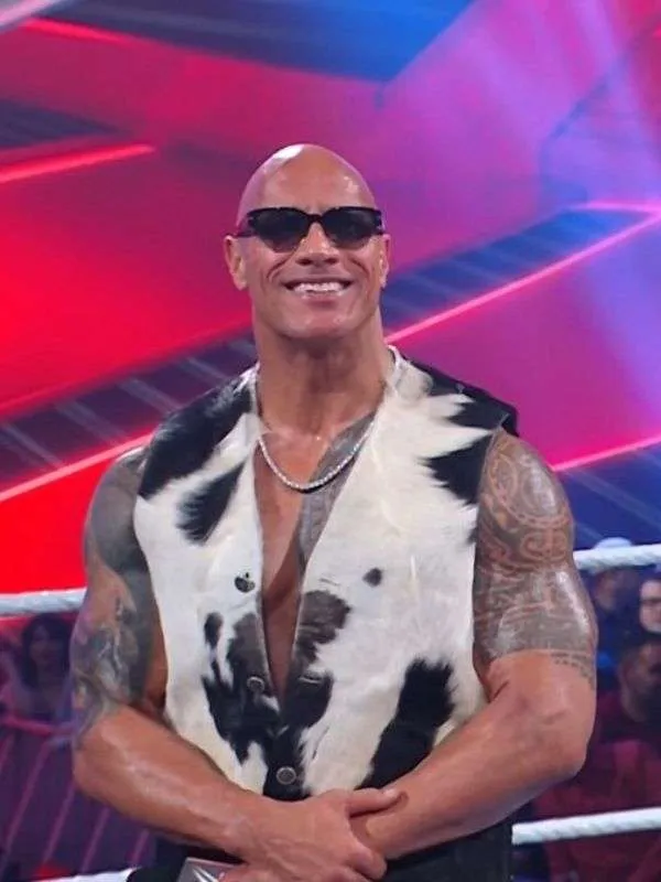 WWE Raw Dwayne Johnson Cow Vest 04
