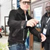 f1 2025 brad pitt black suede leather jacket 03