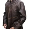 Aiden Pearce Trench Leather Coat 03