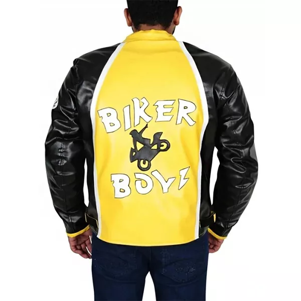 Biker Boyz Derek Luke Yellow Motorcycle Jacket 03