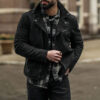 Classic Leather Motorcycle Jacket For Men 01