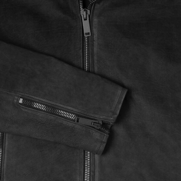 Classic Leather Motorcycle Jacket For Men 04