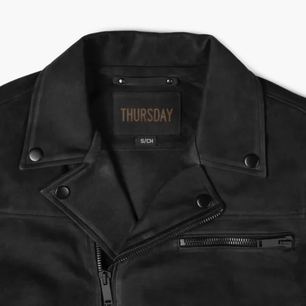 Classic Leather Motorcycle Jacket For Men 05