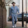 Colin Farrell The Gentlemen Plaid Tracksuit 09