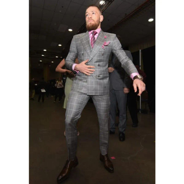 Conor McGregor Grey Suit 01
