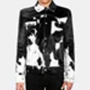 Custom Cowhide Denim Leather Jacket for Men 01