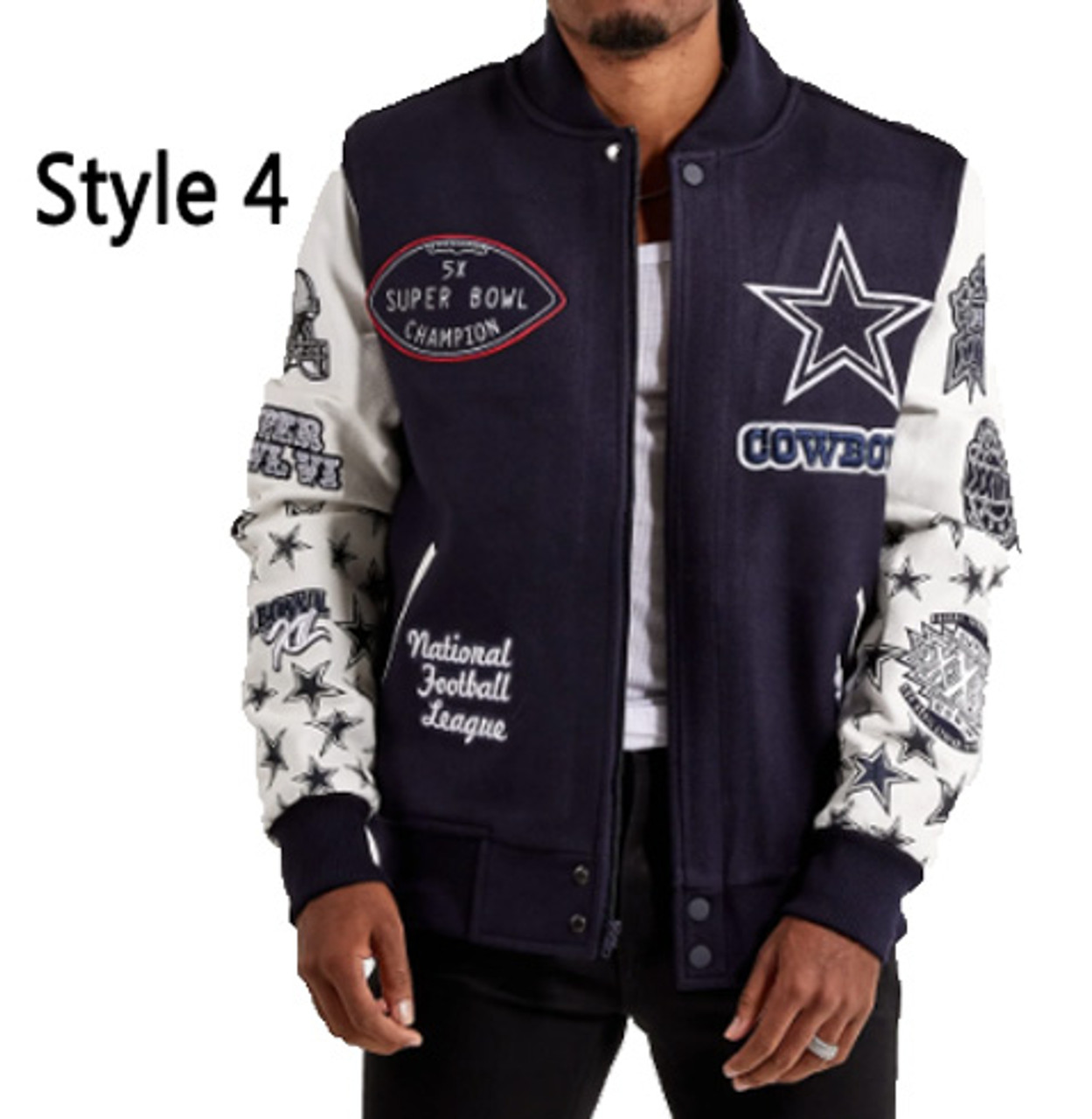 Dallas Cowboys Superbowl Jacket 04