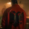 Drake Albanian Red Leather Flag Jacket​ 01
