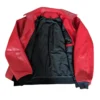 Drake Albanian Red Leather Flag Jacket​ 04