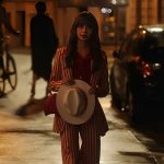 Emily in Paris Lily Collins Striped Suit 02