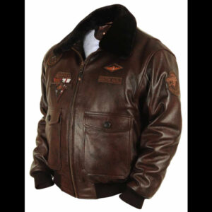 Genuine Wolf Fight Leather Biker Jacket​ 01