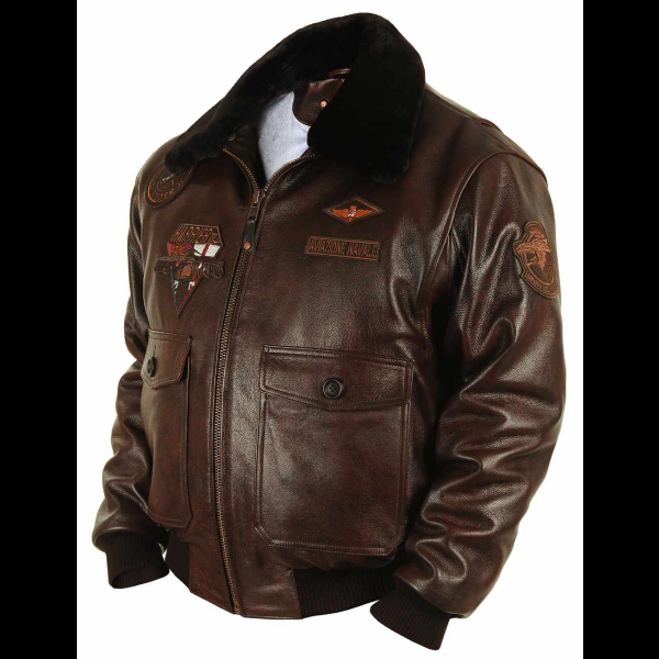 Genuine Wolf Fight Leather Biker Jacket​ 01