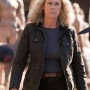 Halloween Kills Laurie Strode Brown Leather Jacket 01