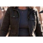 Halloween Kills Laurie Strode Brown Leather Jacket 03