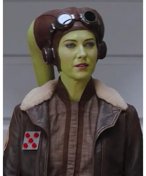 Hera Syndulla Brown Leather Jacket From Ahsoka 2023 02