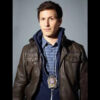 Jake Peralta Brooklyn Nine Nine Black Leather Jacket 01