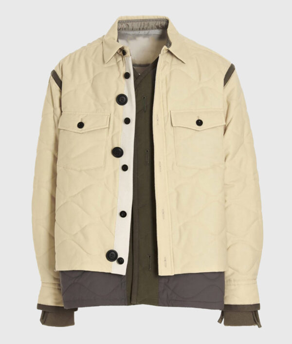 Jalen Hurts Beige Jacket 02