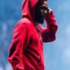 Kendrick Lamar Pop Out Red Hoodie 04