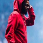 Kendrick Lamar Pop Out Red Hoodie 04