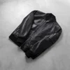 Leather Bomber Black Jacket​ For Men 04