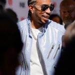 Ludacris iHeartRadio 2024 Blue Leather Jacket 03