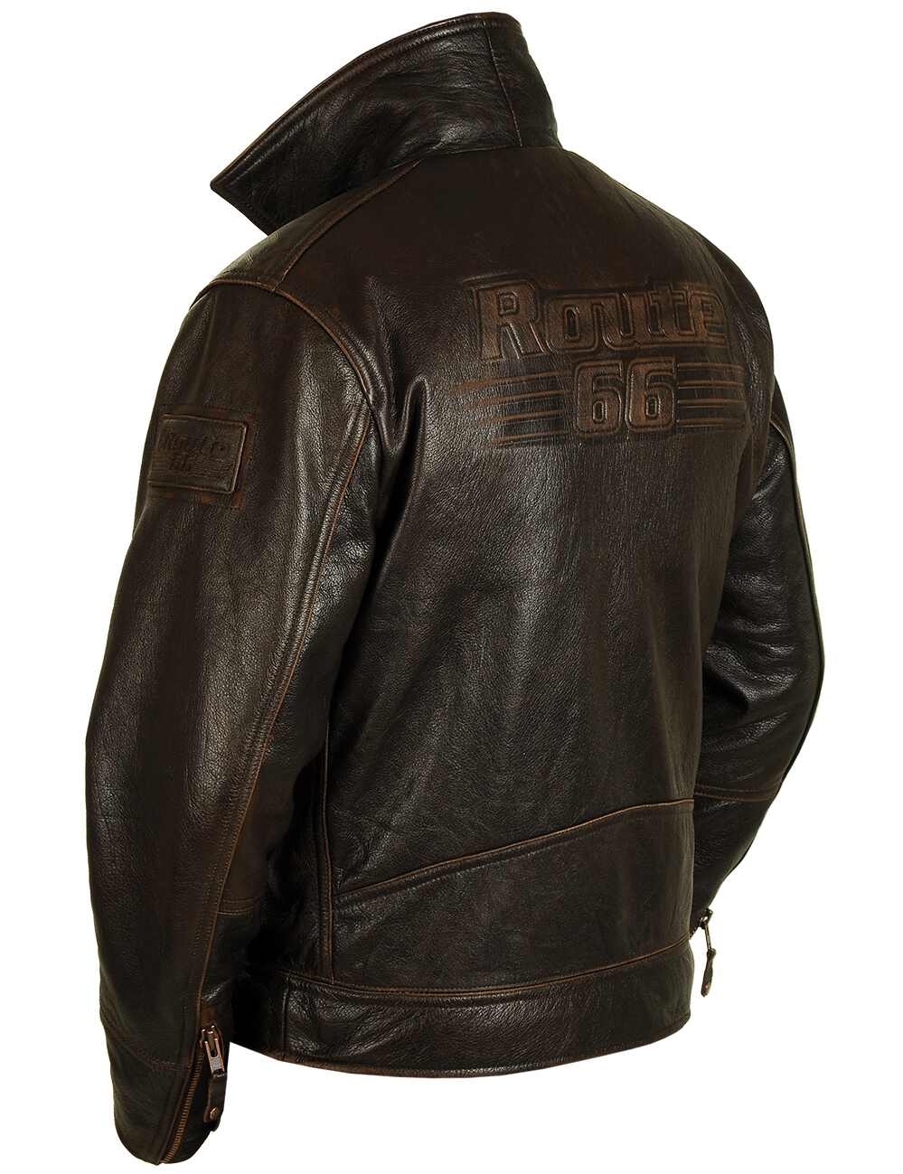 Men's Route 66 Leather Jacket For Men And Women 02