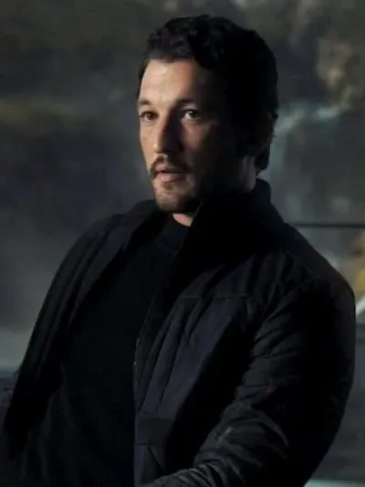 Miles Teller The Gorge Black Leather Jacket 03