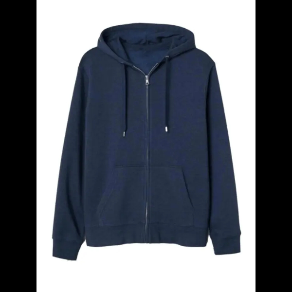 Navy Blue Zipper Hoodie 01