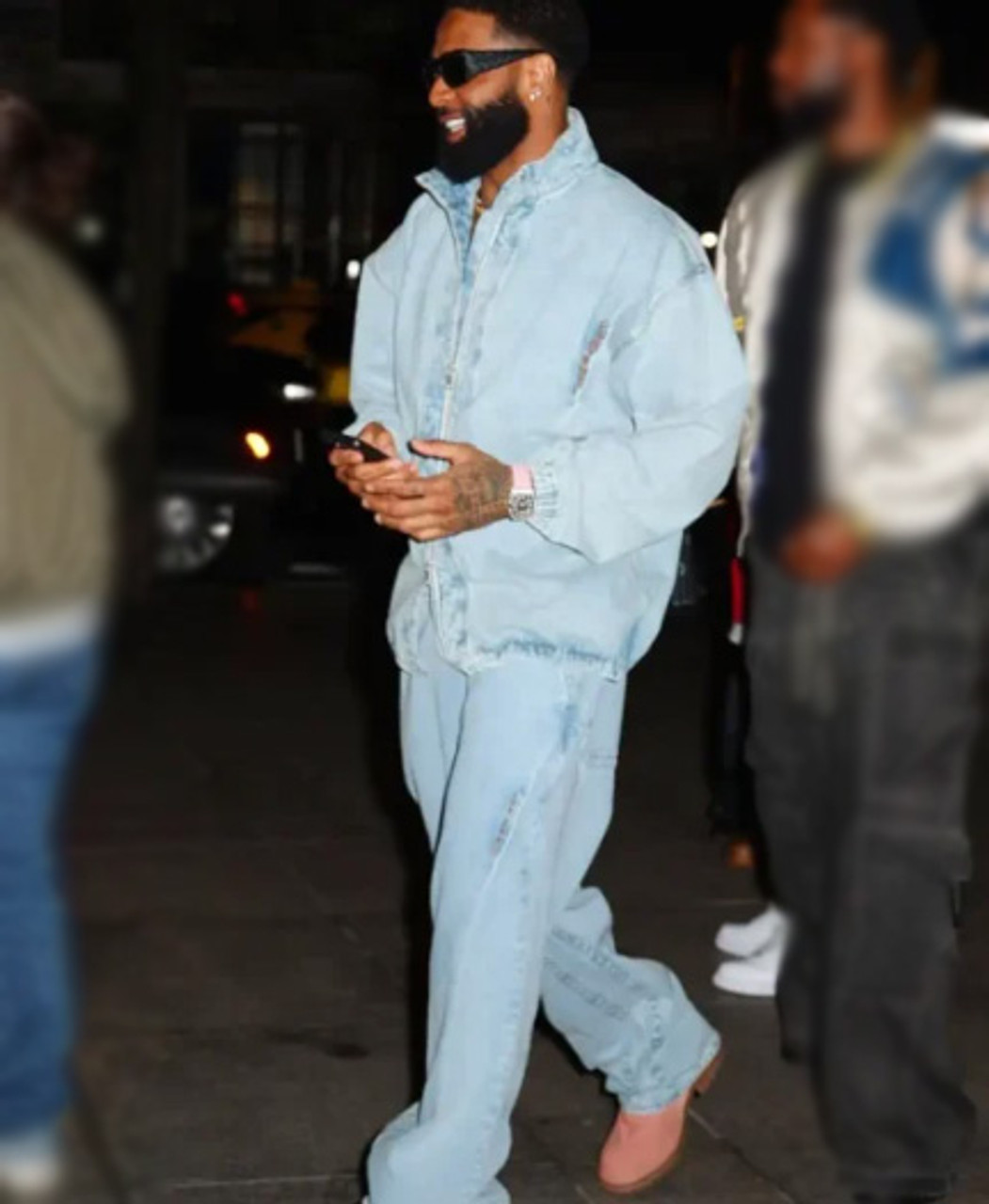 Odell Beckham Jr. Met Gala 2024 Denim Suit 02