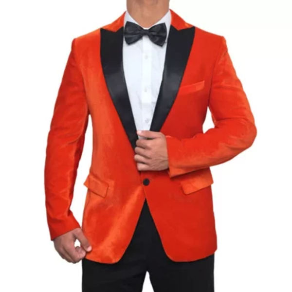 Orange Kingsman Tuxedo Dinner Jacket 01