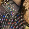 Rainbow Rhinestones Shirt - Western Show Shirt 07