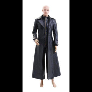 Resident Evil 5 Albert Wesker Black Leather Coat 01