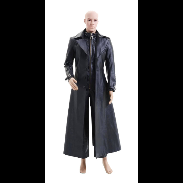 Resident Evil 5 Albert Wesker Black Leather Coat 01