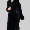 Selena Gomez Black Fur Coat from Only Murders in the Building 03