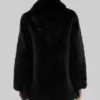 Selena Gomez Black Fur Short Coat from Only Murders in the Building 03