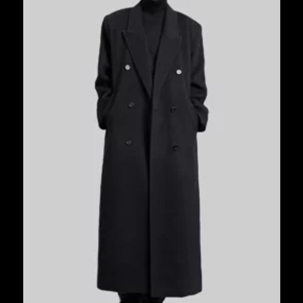 Selena Gomez Black Trench Coat 01