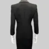 Selena Gomez Black Wool Coat 03
