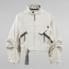 Selena Gomez Inspired White Cropped Jacket02