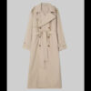 Selena Gomez Long Black Coat 01