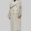 Selena Gomez Long Black Coat 02