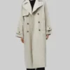 Selena Gomez Long Black Coat 03