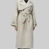Selena Gomez Long Black Coat 04
