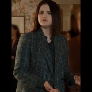 Selena Gomez Only Murders in the Building Plaid Coat 01