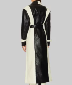 Selena Gomez Oversized Black Wool Coat 02