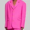 Selena Gomez Pink Blazer Jacket 02